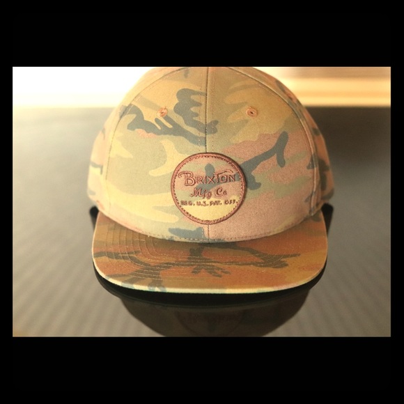 NWOT Brixton Wheeler Camo SnapBack - Picture 1 of 4